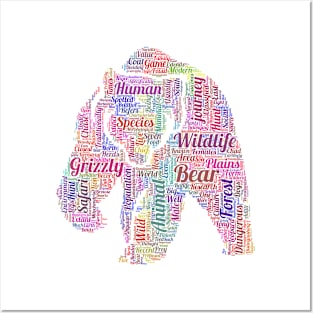 Bear Animal Wildlife Text Word Cloud Posters and Art